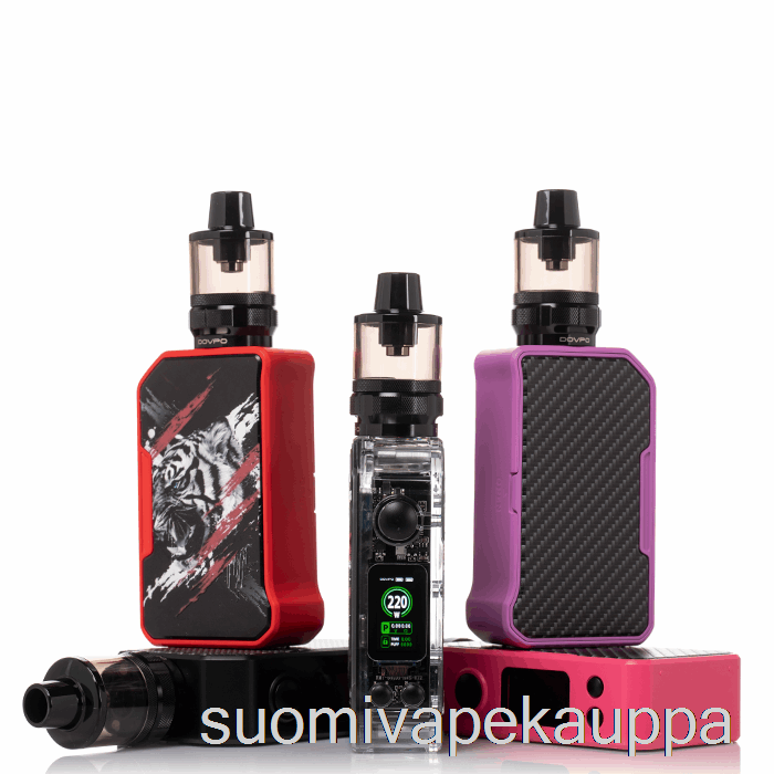 Vape Netistä Dovpo Mvp 220w Aloitussarja Hiilikuitu Läpinäkyvä